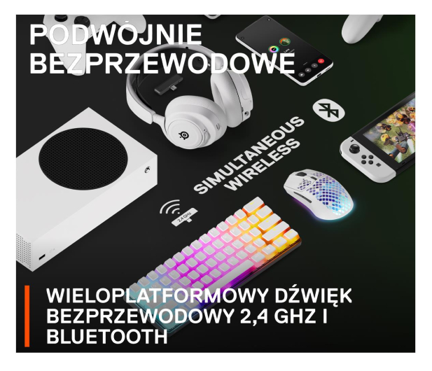 STEELSERIES Arctis Nova 7X white 61567 - 1185193 - zdjęcie 9